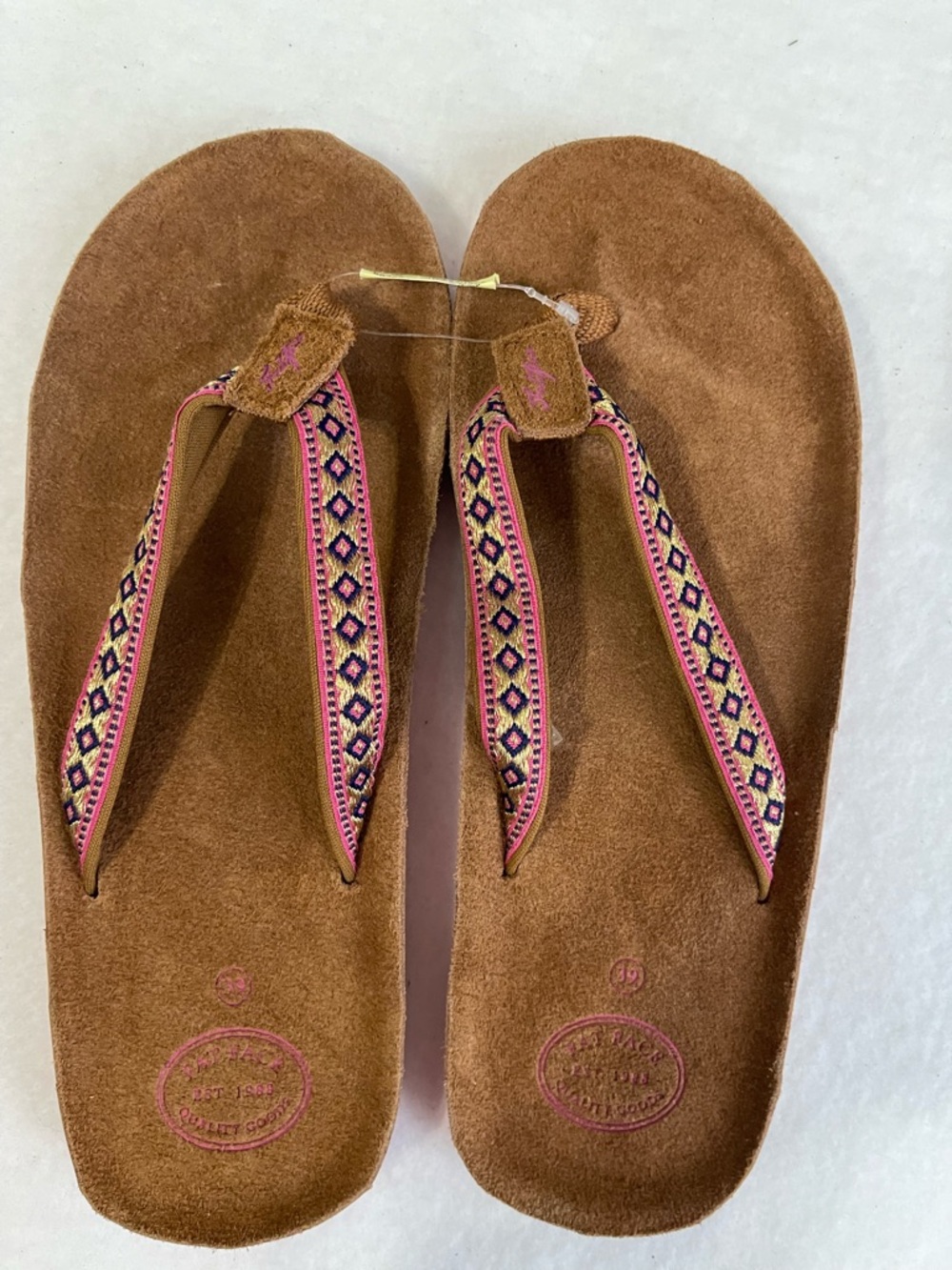 Fat Face somerton suede flip flops size 8 39